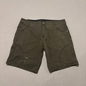 Kuhl Ramblr Shorts 40 42x10 Olive Green Cargo Lightweight Outdoor Hiking Pockets